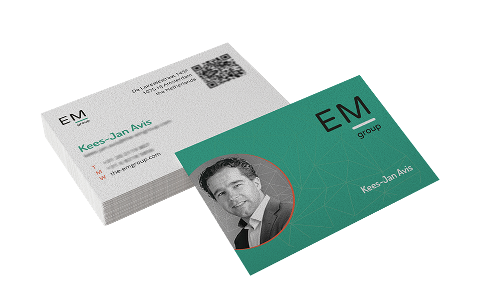 Business card design EM Group Business card design EM Group