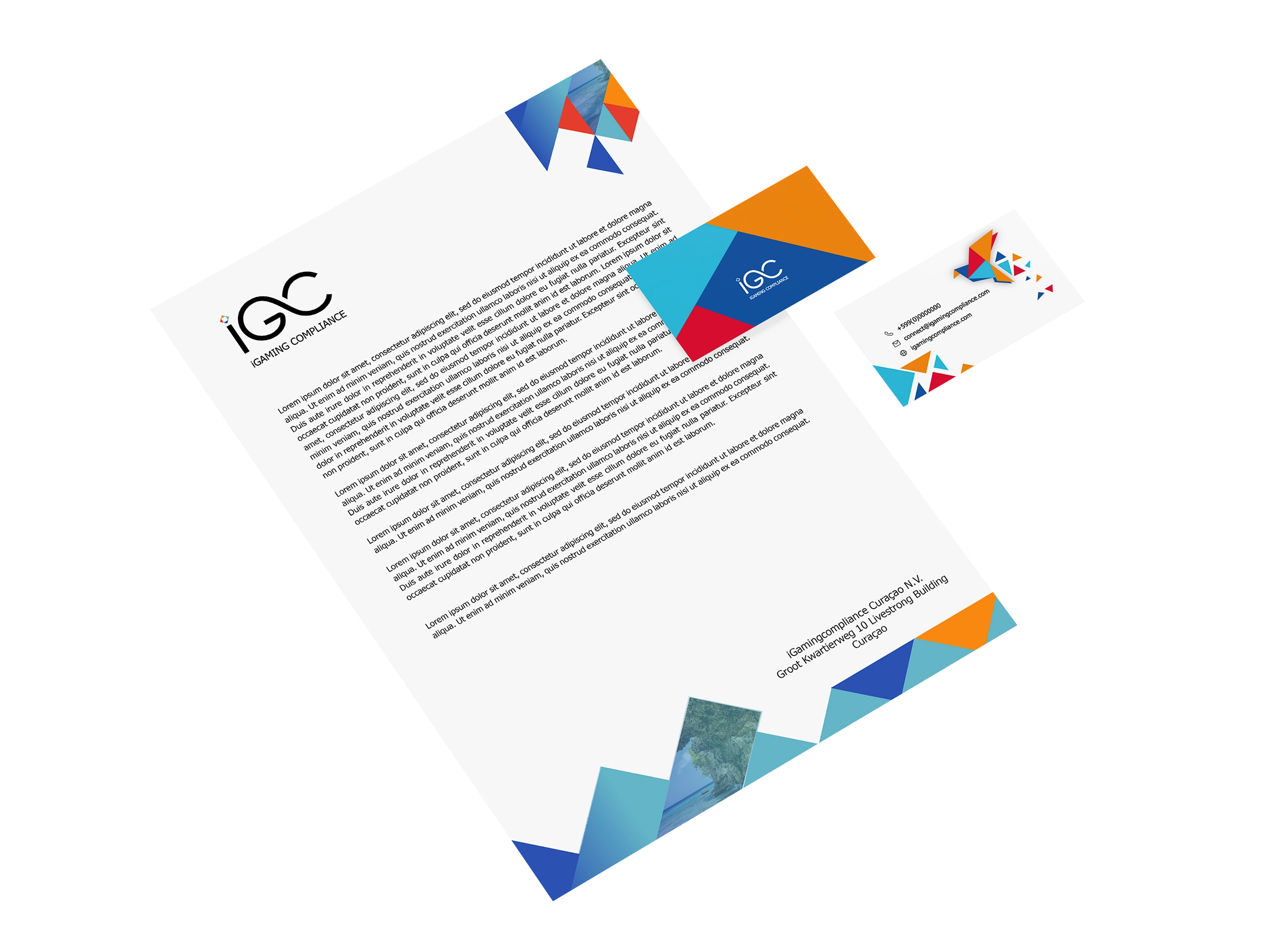 IGC Letter head & Business card design